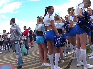 Close-fisted Teenage Cheerleader Bootys!